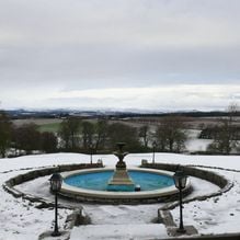Impression zur Gartenreise Galanthour von Iris Ney - DIE Gartenreise in den Vor-Frühling nach England. Hier Blick aus dem Hotel in Schottland.